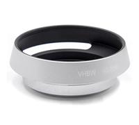 vhbw Lens Hood compatible with Lenses with 40.5mm Internal Thread - Lens Shade, silver, metal, Round
