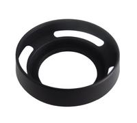 vhbw Lens Hood compatible with Lenses with 46 mm Internal Thread - Lens Shade, Black, metal, Round