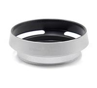 vhbw Lens Hood compatible with Lenses with 49mm Internal Thread - Lens Shade, silver, metal, Round