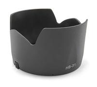 vhbw Lens Hood compatible with Nikon Nikkor AF-S DX Zoom 17-55mm f2.8G IF-ED 77mm Lens Black, plastic, tulip-shaped, 10.9 cm - Replacement for HB-31