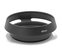 vhbw Lens Hood compatible with Panasonic Lumix G 14mm f/2.5 ASPH Lenses with 46 mm Internal Thread - Lens Shade, Black, metal, Round