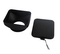 vhbw Lens Hood compatible with Panasonic PV-GS80, PV-GS83, PV-GS85, SDR-H79K, SDR-H288 37mm Lens Black, plastic, rectangular, 7 cm