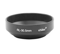 vhbw Lens Hood compatible with Rollei 35S HFT 40mm f/2.8 Sonnar Camera ++ 30.5mm Lens 30.5 mm Lens - Lens Shade Black, Metal, Round