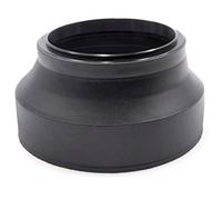 vhbw Lens Hood for 72 mm Lens - Lens Shade Black, Rubber, Round