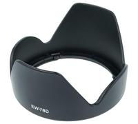 vhbw Lens Hood Replacement for Canon EW-78D for 72mm Lens Black, plastic, tulip-shaped, bayonet lock