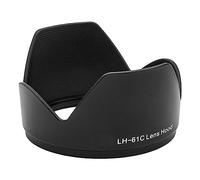 vhbw Lens Hood Replacement for Olympus LH-61C for 58mm Lens Black, plastic, tulip-shaped, 7.5 cm