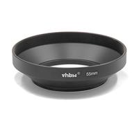 vhbw Lens Hood Wide Angle Suitable for Sony DT 18-70 mm 3.5-5.6, DT 3.5-5.6/18-55 SAM, DT 35 mm F1.8 SAM (SAL35F18) Lens Metal 55 mm Black