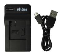 vhbw Micro-USB Charger compatible with Eken H8, H8R, H8 Pro, H2R, H3R, H7s, H5s, H6s Camera Battery + Micro-USB Cable, Charging Indicator
