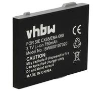 vhbw Mobile Phone Replacement Batteries, Battery compatible with Siemens CXO65, CXT65, CXT70, CXV65, CXV70, M65, M75, M8, M81, S65, S65V Smartphone (750mAh, 3.7V, Li-Ion)