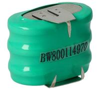 vhbw NiMH replacement button cell battery tab type 3/V150H 3 pins 150mAh 3.6V suitable for model building batteries, solar lights etc.