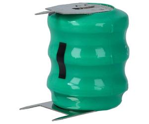 vhbw NiMH replacement button cell battery tab type 3/V80H 3 pins 80mAh 3.6V compatible with model building batteries, solar lights etc.