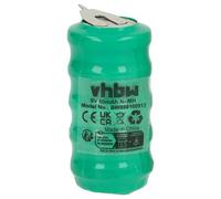 vhbw NiMH replacement button cell battery tab type V80H 2 pins 80mAh 6V compatible with model building batteries, solar lights etc.