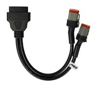 vhbw OBD2 Adapter 4 Pin / 6 Pin to OBD2 16Pin compatible with Harley Davidson Touring 2012-2013 Motorbike - 40 cm