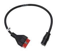 vhbw OBD2 Adapter can clip 19 pin to OBD2 16 pin std socket compatible with Renault cars - 18 cm