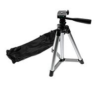vhbw Photography Tripod for Camera - Camera Tripod incl. Storage Bag, 34 - 50 cm, Max. 2 kg, Black, Silver