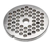 vhbw Plate Disc Size 32 Compatible with Porkert Meat Grinder - Hole Diameter 8 mm, Central Hole 13.4 mm, Stainless Steel