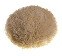 vhbw Polishing Pad compatible with Polishing Machine with 12.7cm (5 inch) Disc - Hook & Loop Attachment, cream, cotton/plastic