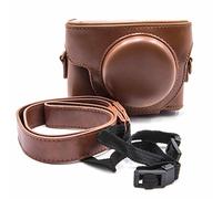 vhbw polyurethane camera case brown for camera Sony Cybershot DSC-RX100 M4, DSC-RX100 V, DSC-RX100M5, DSC-RX100 Mark 5, DSC-RX100M5A