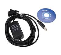 vhbw Programming Cable RS-232 compatible with AB-SLC 5/03 5/04 5/05 Computer & Peripherals - Serial Adapter with CD Driver, 300 cm, Black