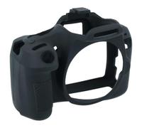vhbw Protective Case Compatible with Canon EOS 2000D, 1300D, Rebel T6, Rebel T7, Kiss X80, Kiss X90 Camera - Silicone Skin Guard Black