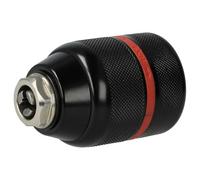 vhbw Quick-Change Clamping Chuck Replacement for Metabo Futuro Plus S2M for Wireless Screwdriver, Drilling Machine Red Black, Clockwise/Anti-Clockwise Rotation