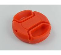 vhbw red snap on lens cap 37mm with inside handle for camera Olympus 17 mm 2.8 (ES-M1728).