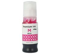 vhbw Refill Ink as Replacement for Canon GI-11, GI-21, GI-41, GI-51, GI-61, 4544C001, GI-41M, GI-51M Printer - Refill Ink, dye magenta