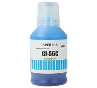 vhbw Refill Ink Replacement for Canon GI-56C, 4430C001 for Printer - Refill Ink, cyan, Pigmented, 135ml
