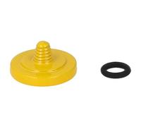 vhbw Release Button compatible with Canon AE1 (FD-Mount), F-1, F1 New Generation Camera - Ergonomic Replacement Button, Metal, Yellow