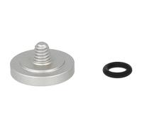vhbw Release Button compatible with Fuji/Fujifilm X-E1, X-E2, X-ES2, X-Pro-1, X-Pro2 Camera - Ergonomic Replacement Button, Metal, Silver