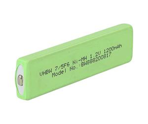 vhbw Replacement Battery Cell compatible with Sony MZ-E55, MZ-E600, MZ-E610 Mini Disc Player, CD Player (1100mAh, 1.2V, NiMH), Button Top, 7/5F6