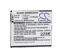 vhbw Replacement Battery compatible with Alcatel EE70, EE70VB Mobile Router Modem Hotspots (2150mAh, 3.7V, Li-Ion)