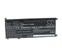 vhbw Replacement Battery compatible with Dell G5 5587-D2745R, G5 5587-D2765B, G5 5587-D2765R, G7 7588 Laptop (3400mAh, 15.2V, Li-Ion)