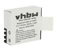 vhbw Replacement Battery compatible with Eken PG1050 Videocamera (900mAh, 3.7V, Li-Ion)