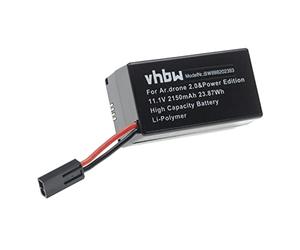 vhbw Replacement Battery compatible with Parrot AR.Drone 2.0, 2.0 Elite Edition Drone Multicopter Quadrocopter (2150mAh, 11.1V, Li-Polymer)