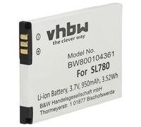 vhbw Replacement Battery compatible with Siemens Gigaset SL350, SL350H, SL400, SL400A, SL400H Wireless Landline Phone (950mAh, 3.7V, Li-Ion)