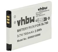 vhbw Replacement Battery compatible with Siemens Gigaset SL610H Pro, SL780, SL785, SL788, SL78H Wireless Landline Phone (700mAh, 3.7V, Li-Ion)