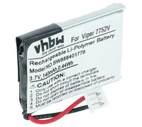 vhbw Replacement Battery compatible with Viper 7351P, 7351V, 7351X, 7752P, 7752V Remote Control Transmitter (120 mAh, 3.7 V, Li-polymer)