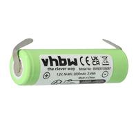 vhbw Replacement Battery compatible with Wahl 4810, 4830, 5000, 7040, 8550, 8551, 8554, 8745, 9550 Electric Razor Hair Clippers (2000mAh, 1.2V, NiMH)