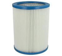 vhbw Replacement Filter compatible with Fein Dustex 25, 40 Wet and Dry Vacuum Cleaner - Cartridge Filter, paper/plastic White