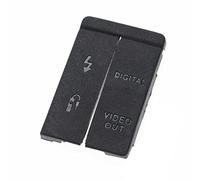 vhbw Replacement Terminal Cap compatible with Canon EOS 5D Camera Contact - PC, Remote Control, VIDEO OUT & DIGITAL, Rubber, Black