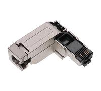 vhbw RJ45 Plug Replacement for Siemens Profinet 6GK1901-1BB10-2AA0 for Ethernet FC Cable - Plug-In Connector, Metal, Angled