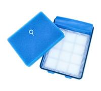 vhbw Set 1x foam filter, 1x fabric filter compatible with Philips PowerPro Ultimate FC9920/69, FC9921, FC9921/09 - Motor Protection Filter