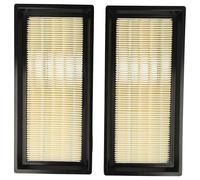 vhbw Set 2x Filter compatible with Nilfisk Alto Attix 50-2H PC, 50-2H XC, 50-2M PC, 50-2M XC Vacuum Cleaner - Main Filter