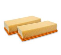 vhbw Set 2x Flat-Fold Filter compatible with Hilti VC 60 U, VC 60L-X, VC 60M-X Vacuum Cleaner - Pleated Filter Element