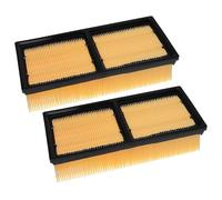 vhbw Set 2x Flat-Fold Filter compatible with Kärcher IVC 60/30 Tact² Lp Industrial Vacuum Cleaner - Pleated Filter Element
