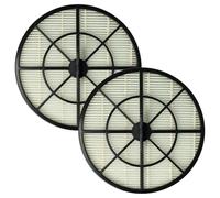 vhbw Set 2x Replacement Filters compatible with Beko BKS 5420 Vacuum Cleaner - Exhaust Filter Black White
