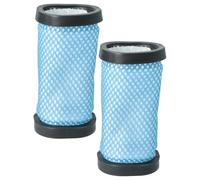 vhbw Set 2x Replacement Filters compatible with Hoover DS22HCB 001, DS22GR 001, DS22G 001, DS22L 001 Vacuum Cleaner - Exhaust Filter Black/Blue White