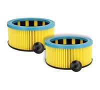 vhbw Set 2x Replacement Filters compatible with Starmix GS AR 1220 EW, GS L-1220 HMT, GS T-1120 RT, GS series Wet and Dry Vacuum Cleaner