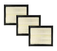 vhbw Set 3x Filter compatible with Protool Festool VCP 260 E-M AC, 260 E-L AC, 260 AC, 360 AC, 360 E-M, 360 E-L AC Vacuum Cleaner - Main Filter